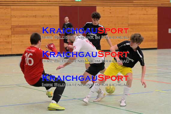 Futsal-Kreismeisterschaften-Sinsheim-2023/24-Sonnenberghalle-Angelbachtal-A-JuniorenEndspiel-JSG-Steinsberg-vs-VfB-Eppingen- (© Siegfried Lörz)