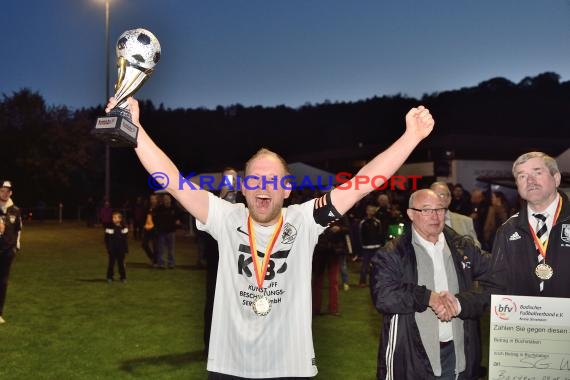 Krombacher Kreispokal Sinsheim Endspiel SG Waibstadt vs TSV Treschklingen 04.05.2016 (© Siegfried)