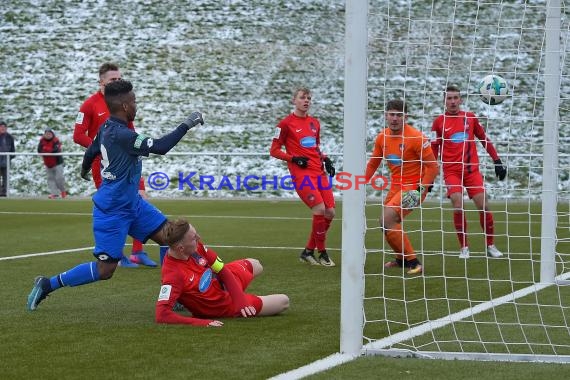 A-Junioren Bundesliga Süd/Südwest TSG Hoffenheim vs 1. FC Heidenheim 09.12.2017 (© Kraichgausport / Loerz)