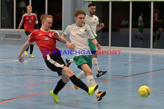 Sinsheim Futsal Kreismeisterschaften A-Junioren Sinsheim Gymnasiumhalle (© Siegfried Lörz)