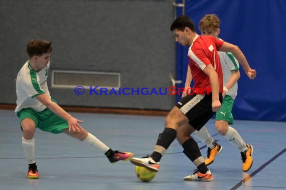 Sinsheim Futsal Kreismeisterschaften A-Junioren Sinsheim Gymnasiumhalle (© Siegfried Lörz)