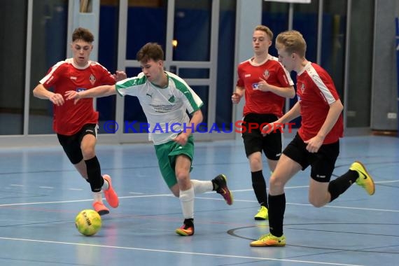 Sinsheim Futsal Kreismeisterschaften A-Junioren Sinsheim Gymnasiumhalle (© Siegfried Lörz)