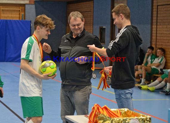 Sinsheim Futsal Kreismeisterschaften A-Junioren Sinsheim Gymnasiumhalle (© Siegfried Lörz)