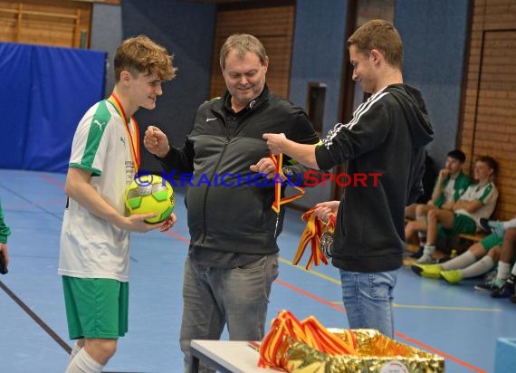 Sinsheim Futsal Kreismeisterschaften A-Junioren Sinsheim Gymnasiumhalle (© Siegfried Lörz)