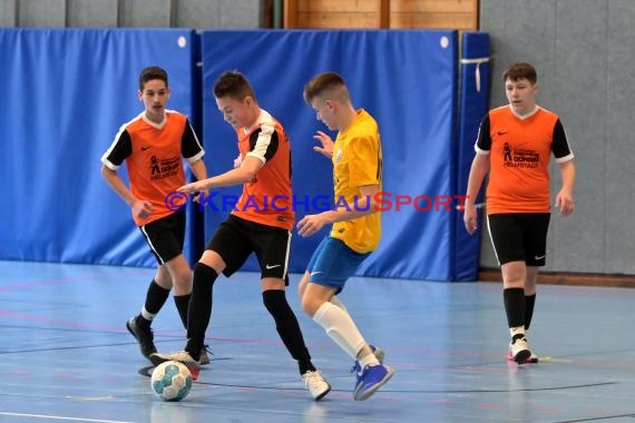 Sinsheim Futsal Kreismeisterschaften C-Junioren Sinsheim Gymnasiumhalle (© Siegfried Lörz)