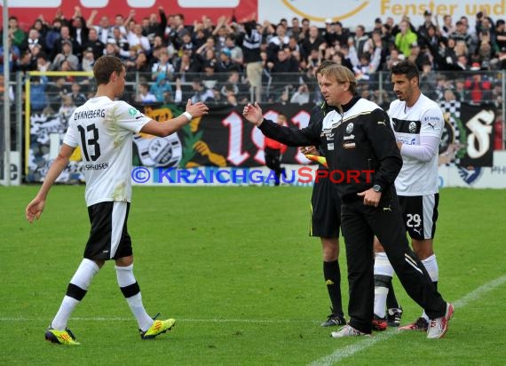 Fußball 3.Bundesliga 38. Spieltag SV Sandhausen gegen 1.Fc Heidenheim 05.05.2012 (© Kraichgausport / Loerz)