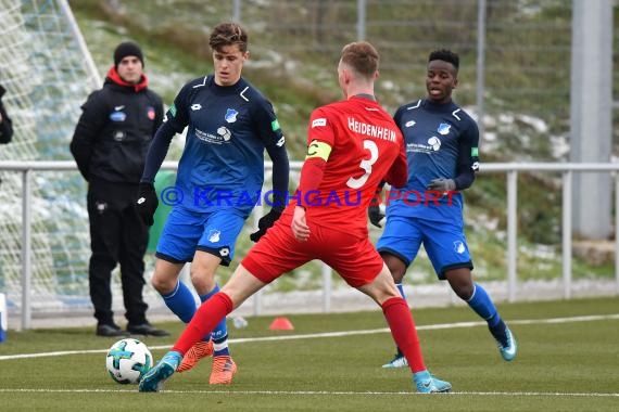 A-Junioren Bundesliga Süd/Südwest TSG Hoffenheim vs 1. FC Heidenheim 09.12.2017 (© Kraichgausport / Loerz)