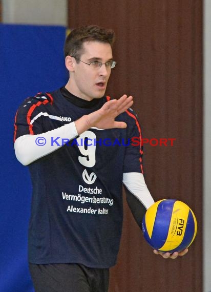 Volleyball Herren Verbandsliga SG Sinsheim/Waibstadt/Helmstadt vs VSG Ettlingen/Rüppur 13.02.2016 (© Siegfried Lörz)