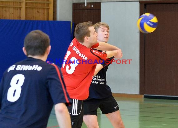 Volleyball Herren Verbandsliga SG Sinsheim/Waibstadt/Helmstadt vs VSG Ettlingen/Rüppur 13.02.2016 (© Siegfried Lörz)