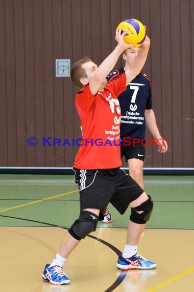 Volleyball Herren Verbandsliga SG Sinsheim/Waibstadt/Helmstadt vs VSG Ettlingen/Rüppur 13.02.2016 (© Siegfried Lörz)