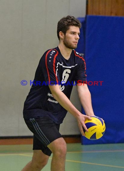 Volleyball Herren Verbandsliga SG Sinsheim/Waibstadt/Helmstadt vs VSG Ettlingen/Rüppur 13.02.2016 (© Siegfried Lörz)