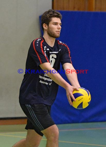 Volleyball Herren Verbandsliga SG Sinsheim/Waibstadt/Helmstadt vs VSG Ettlingen/Rüppur 13.02.2016 (© Siegfried Lörz)