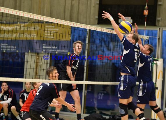 Volleyball Herren Verbandsliga SG Sinsheim/Waibstadt/Helmstadt vs VSG Ettlingen/Rüppur 13.02.2016 (© Siegfried Lörz)