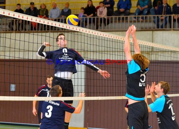 Volleyball Herren Verbandsliga SG Sinsheim/Waibstadt/Helmstadt vs VSG Ettlingen/Rüppur 13.02.2016 (© Siegfried Lörz)