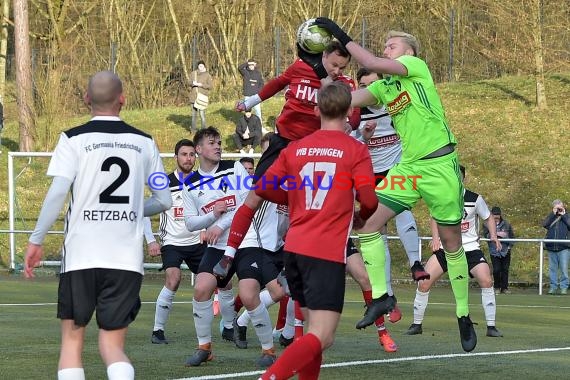 19/20 Verbandsliga Nordbaden VfB Eppingen vs FC Germania Friedrichstal (© Siegfried Lörz)