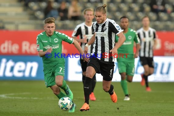 2. BL - 17/18 - SV Sandhausen vs. SpVgg Greuther Fuerth (© Kraichgausport / Loerz)