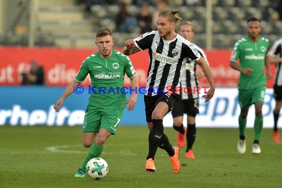 2. BL - 17/18 - SV Sandhausen vs. SpVgg Greuther Fuerth (© Kraichgausport / Loerz)