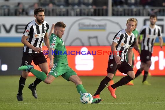 2. BL - 17/18 - SV Sandhausen vs. SpVgg Greuther Fuerth (© Kraichgausport / Loerz)