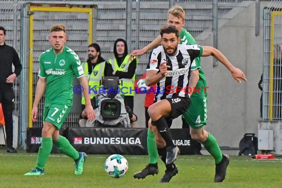 2. BL - 17/18 - SV Sandhausen vs. SpVgg Greuther Fuerth (© Kraichgausport / Loerz)