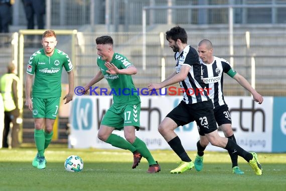 2. BL - 17/18 - SV Sandhausen vs. SpVgg Greuther Fuerth (© Kraichgausport / Loerz)