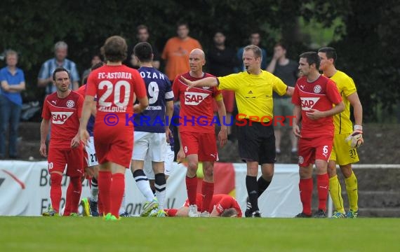 Endspiel FC Astoria Walldorf - FC Nöttingen Krombacher Pokal Baden in Kirrlach (© Siegfried)