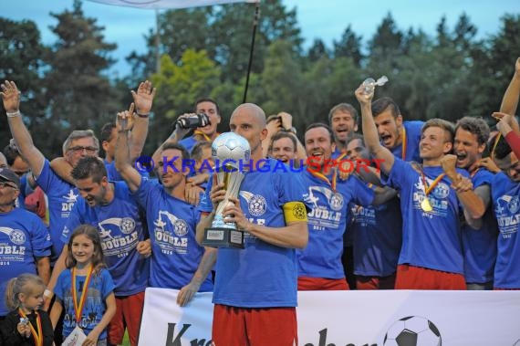 Endspiel FC Astoria Walldorf - FC Nöttingen Krombacher Pokal Baden in Kirrlach (© Siegfried)