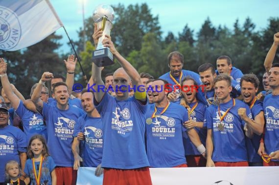 Endspiel FC Astoria Walldorf - FC Nöttingen Krombacher Pokal Baden in Kirrlach (© Siegfried)