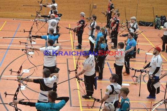 Bogen 2. Bundesliga Süd KKS Reihen in KA-Hohenwettersbach Lustgartenhalle  (© Siegfried Lörz)