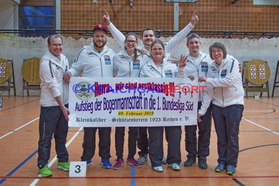 Bogen 2. Bundesliga Süd KKS Reihen in KA-Hohenwettersbach Lustgartenhalle  (© Siegfried Lörz)