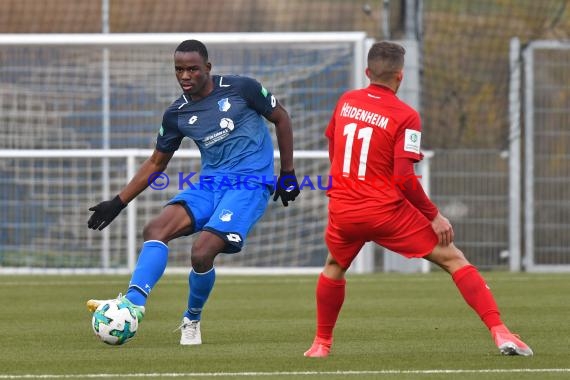 A-Junioren Bundesliga Süd/Südwest TSG Hoffenheim vs 1. FC Heidenheim 09.12.2017 (© Kraichgausport / Loerz)