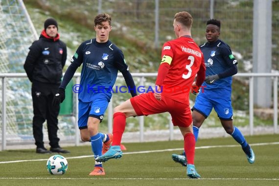 A-Junioren Bundesliga Süd/Südwest TSG Hoffenheim vs 1. FC Heidenheim 09.12.2017 (© Kraichgausport / Loerz)