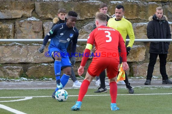 A-Junioren Bundesliga Süd/Südwest TSG Hoffenheim vs 1. FC Heidenheim 09.12.2017 (© Kraichgausport / Loerz)