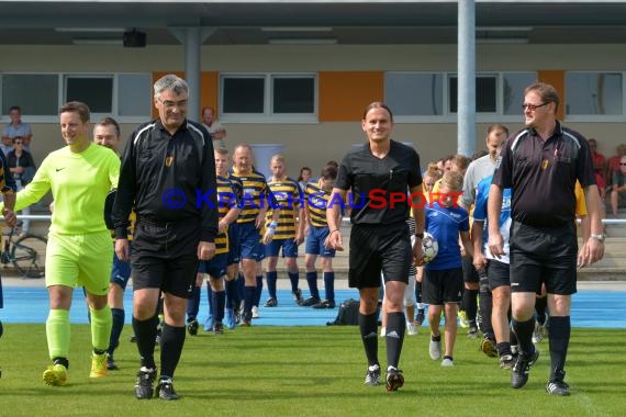 Einweihung Sportpark Sinsheim Fussballspiel Bürgermeister (© Siegfried Lörz)