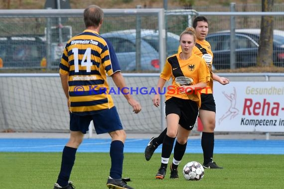 Einweihung Sportpark Sinsheim Fussballspiel Bürgermeister (© Siegfried Lörz)