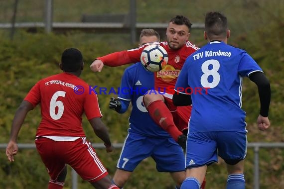 Saison 18/19 Landesliga Rhein-Neckar TSV Kürnbach vs FC Türkspor Mannheim 24.11.2018 (© Siegfried Lörz)