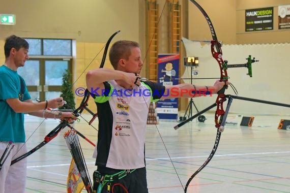 1. Bundesliga Süd Bogenschützen 4. Wettkampftag bei der SSG Vogel Östringen als Gastgeber  in der Stadthalle in Östringen (© Siegfried Lörz)