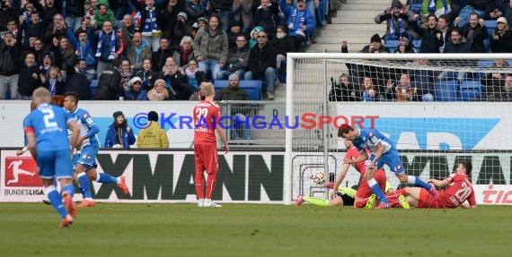 1. Fußball Bundesliga TSG 1899 Hoffenheim -VfB Stuttgart in der Wirsol Rhein Neckar Arena Sinsheim 14.02.2015  (© Fotostand / Loerz)