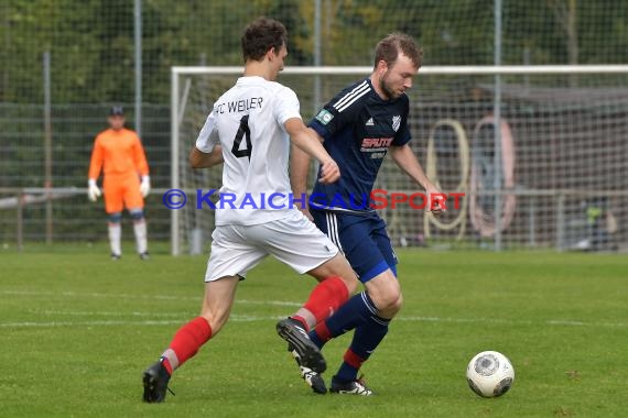 Kreisklasse A Sinsheim FC Weiler vs VfL Mühlbach 24.09.2017 (© Siegfried Lörz)