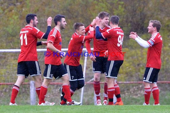 Kreisliga Sinsheim TSV Neckarbischofsheim vs SG Waibstadt 27.04.2016 (© Kraichgausport / Loerz)