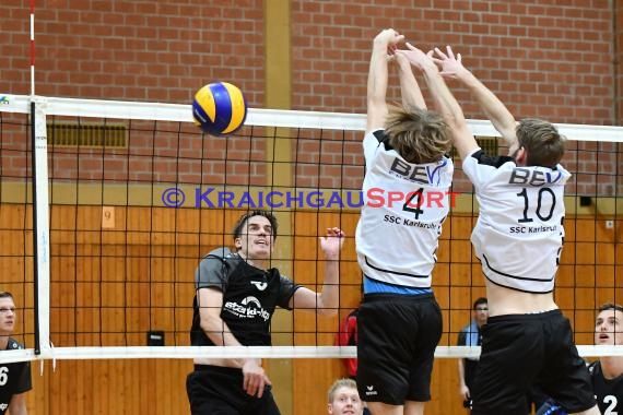 Volleyball Herren Verbandsliga SG Sinsheim/Waibstadt/Helmstadt gegen SSC Karlsruhe 3 22.10.2017 (© Siegfried Lörz)