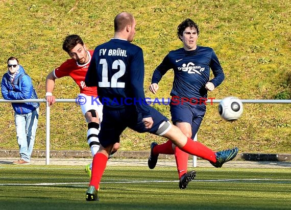 Landesliga Rhein Neckar VfB Eppingen vs FV Brühl 27.02.2016 (© Siegfried Lörz)