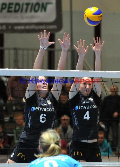 03.03.2012 1.Volleyball Bundesliga Damen Envacom Volleys Sinsheim gegen VT Aurubis Hamburg (© Siegfried Lörz)