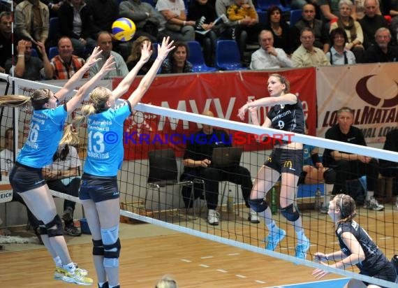 03.03.2012 1.Volleyball Bundesliga Damen Envacom Volleys Sinsheim gegen VT Aurubis Hamburg (© Siegfried Lörz)