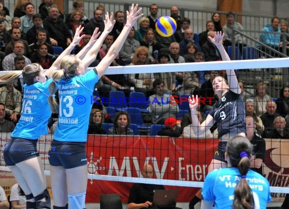 03.03.2012 1.Volleyball Bundesliga Damen Envacom Volleys Sinsheim gegen VT Aurubis Hamburg (© Siegfried Lörz)