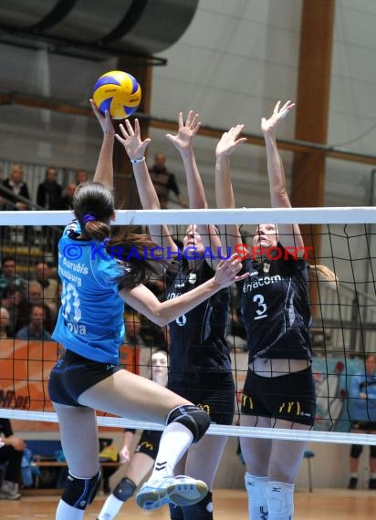 03.03.2012 1.Volleyball Bundesliga Damen Envacom Volleys Sinsheim gegen VT Aurubis Hamburg (© Siegfried Lörz)