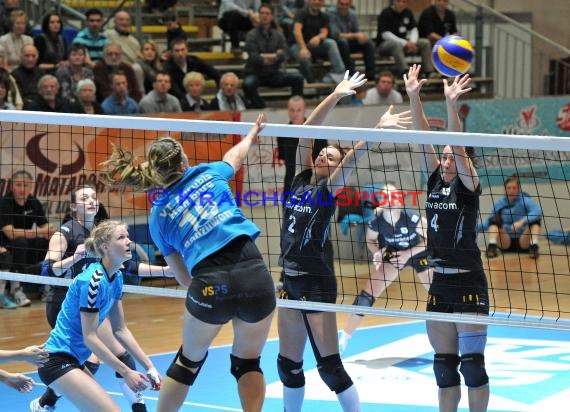 03.03.2012 1.Volleyball Bundesliga Damen Envacom Volleys Sinsheim gegen VT Aurubis Hamburg (© Siegfried Lörz)