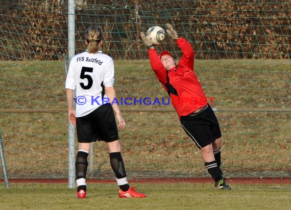 03.03.2012 Krombacher Pokal Frauen Viertelfinale FV Sulzfeld gegen ASV Hagsfeld (© )