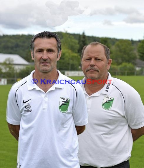 Neso Duric und Helmut Häfele Trainer FC Zuzenhausen 1 (© Siegfried Lörz)