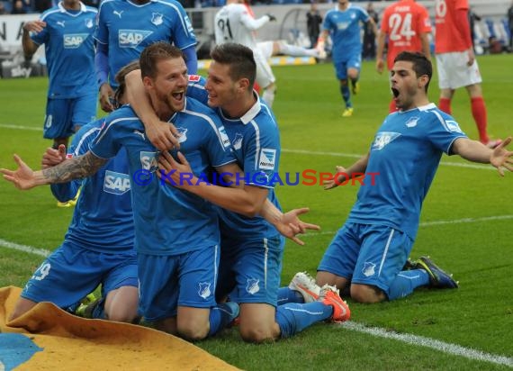 1. Fußball Bundesliga Saison 2013/2014 25. Spieltag TSG 1899 Hoffenheim - FSV Mainz 05 Wirsol Rhein Neckar Arena Sinsheim 15.03.201 (© Fotostand / Loerz)