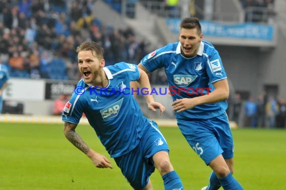 1. Fußball Bundesliga Saison 2013/2014 25. Spieltag TSG 1899 Hoffenheim - FSV Mainz 05 Wirsol Rhein Neckar Arena Sinsheim 15.03.201 (© Fotostand / Loerz)